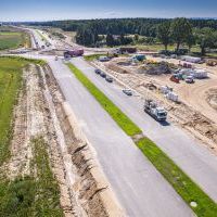 Budowa drogi S1 - Okolice Bijasowic i Zarzyny (z lotu ptaka) - 5 sierpnia 2025 (11)