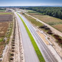 Budowa drogi S1 - Okolice Bijasowic i Zarzyny (z lotu ptaka) - 5 sierpnia 2025 (6)
