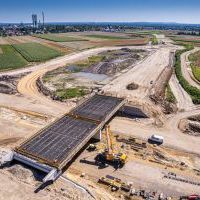Budowa drogi S1 - Okolice Bijasowic i Zarzyny (z lotu ptaka) - 5 sierpnia 2025 (10)