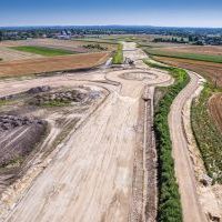 Budowa drogi S1 - Okolice Bijasowic i Zarzyny (z lotu ptaka) - 5 sierpnia 2025 (8)