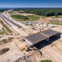 Budowa drogi S1 - Okolice Bijasowic i Zarzyny (z lotu ptaka) - 5 sierpnia 2025 (9)