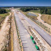 Budowa drogi S1 - Okolice Bijasowic i Zarzyny (z lotu ptaka) - 5 sierpnia 2025 (11)