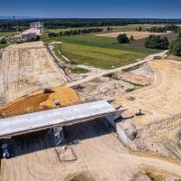 Budowa drogi S1 - Okolice Bijasowic i Zarzyny (z lotu ptaka) - 5 sierpnia 2025 (6)