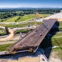 Budowa drogi S1 - Okolice Bijasowic i Zarzyny (z lotu ptaka) - 5 sierpnia 2025 (5)