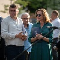 Odsłonięcie konstrukcji artystycznej na Skwerze Miast Partnerskich (19)