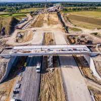 Budowa drogi S1 - Okolice Bijasowic i Zarzyny (z lotu ptaka) - 20 września 2025 (3)