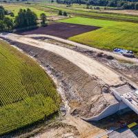 Budowa drogi S1 - Okolice Bijasowic i Zarzyny (z lotu ptaka) - 20 września 2025 (1)