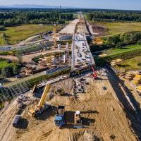 Budowa drogi S1 - Okolice Bijasowic i Zarzyny (z lotu ptaka) - 20 września 2025 (8)