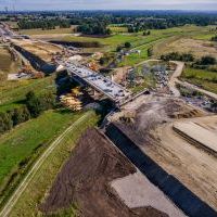 Budowa drogi S1 - Okolice Bijasowic i Zarzyny (z lotu ptaka) - 20 września 2025 (3)