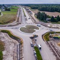 Budowa drogi S1 - Okolice Bijasowic i Zarzyny (z lotu ptaka) - 20 września 2025 (3)