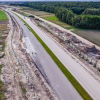 Budowa drogi S1 - Okolice Bijasowic i Zarzyny (z lotu ptaka) - 20 września 2025 (1)