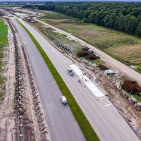 Budowa drogi S1 - Okolice Bijasowic i Zarzyny (z lotu ptaka) - 20 września 2025 (9)