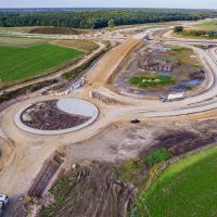 Budowa drogi S1 - Okolice Bijasowic i Zarzyny (z lotu ptaka) - 20 września 2025 (3)