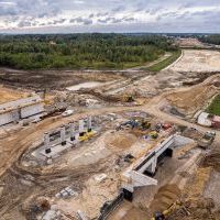 Budowa drogi S1 - Kosztowy - Bieruń - 29 września 2025 (zdjęcia z lotu ptaka) (10)
