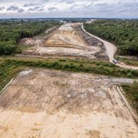 Budowa drogi S1 - Kosztowy - Bieruń - 29 września 2025 (zdjęcia z lotu ptaka) (8)