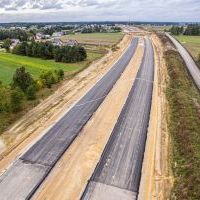 Budowa drogi S1 - Kosztowy - Bieruń - 29 września 2025 (zdjęcia z lotu ptaka) (5)