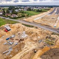 Budowa drogi S1 - Kosztowy - Bieruń - 29 września 2025 (zdjęcia z lotu ptaka) (3)