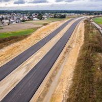 Budowa drogi S1 - Kosztowy - Bieruń - 29 września 2025 (zdjęcia z lotu ptaka) (2)