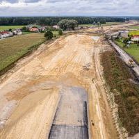 Budowa drogi S1 - Kosztowy - Bieruń - 29 września 2025 (zdjęcia z lotu ptaka) (1)