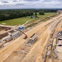 Budowa drogi S1 - Kosztowy - Bieruń - 29 września 2025 (zdjęcia z lotu ptaka) (8)