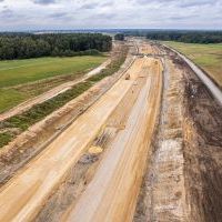 Budowa drogi S1 - Kosztowy - Bieruń - 29 września 2025 (zdjęcia z lotu ptaka) (7)