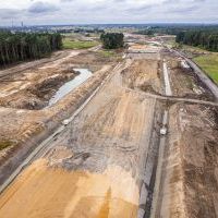 Budowa drogi S1 - Kosztowy - Bieruń - 29 września 2025 (zdjęcia z lotu ptaka) (6)