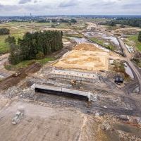 Budowa drogi S1 - Kosztowy - Bieruń - 29 września 2025 (zdjęcia z lotu ptaka) (5)