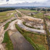 Budowa drogi S1 - Kosztowy - Bieruń - 29 września 2025 (zdjęcia z lotu ptaka) (4)