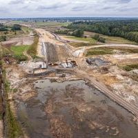 Budowa drogi S1 - Kosztowy - Bieruń - 29 września 2025 (zdjęcia z lotu ptaka) (3)