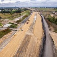 Budowa drogi S1 - Kosztowy - Bieruń - 29 września 2025 (zdjęcia z lotu ptaka) (9)