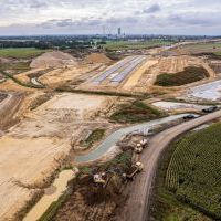 Budowa drogi S1 - Kosztowy - Bieruń - 29 września 2025 (zdjęcia z lotu ptaka) (5)
