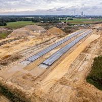 Budowa drogi S1 - Kosztowy - Bieruń - 29 września 2025 (zdjęcia z lotu ptaka) (4)