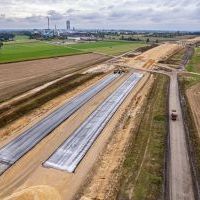 Budowa drogi S1 - Kosztowy - Bieruń - 29 września 2025 (zdjęcia z lotu ptaka) (1)