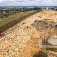 Budowa drogi S1 - Kosztowy - Bieruń - 29 września 2025 (zdjęcia z lotu ptaka) (7)