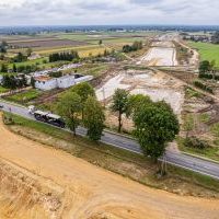 Budowa drogi S1 - Kosztowy - Bieruń - 29 września 2025 (zdjęcia z lotu ptaka) (5)