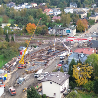Budowa tunelu pod torami kolejowymi na ulicy Wawelskiej - 17 października 2025 (1)