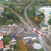 Budowa tunelu pod torami kolejowymi na ulicy Wawelskiej - 17 października 2025 (5)