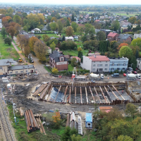 Budowa tunelu pod torami kolejowymi na ulicy Wawelskiej - 17 października 2025 (7)