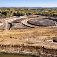 Budowa drogi S1 - Kosztowy - Bieruń - 23 października 2025 (zdjęcia z lotu ptaka) (5)