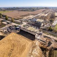 Budowa drogi S1 - Kosztowy - Bieruń - 23 października 2025 (zdjęcia z lotu ptaka) (6)