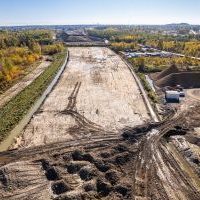 Budowa drogi S1 - Kosztowy - Bieruń - 23 października 2025 (zdjęcia z lotu ptaka) (2)
