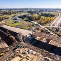 Budowa drogi S1 - Kosztowy - Bieruń - 23 października 2025 (zdjęcia z lotu ptaka) (8)