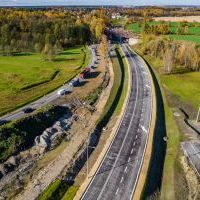 Budowa drogi S1 - Okolice Bijasowic i Zarzyny -3 listopada 2025 (zdjęcia z lotu ptaka) (16)