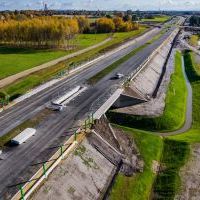 Budowa drogi S1 - Okolice Bijasowic i Zarzyny -3 listopada 2025 (zdjęcia z lotu ptaka) (14)