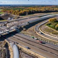 Budowa drogi S1 - Okolice Bijasowic i Zarzyny -3 listopada 2025 (zdjęcia z lotu ptaka) (9)