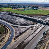 Budowa drogi S1 - Okolice Bijasowic i Zarzyny -3 listopada 2025 (zdjęcia z lotu ptaka) (8)