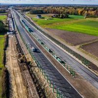 Budowa drogi S1 - Okolice Bijasowic i Zarzyny -3 listopada 2025 (zdjęcia z lotu ptaka) (17)