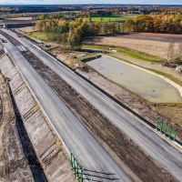 Budowa drogi S1 - Okolice Bijasowic i Zarzyny -3 listopada 2025 (zdjęcia z lotu ptaka) (14)