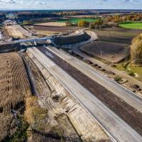 Budowa drogi S1 - Okolice Bijasowic i Zarzyny -3 listopada 2025 (zdjęcia z lotu ptaka) (11)