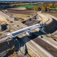 Budowa drogi S1 - Okolice Bijasowic i Zarzyny -3 listopada 2025 (zdjęcia z lotu ptaka) (10)